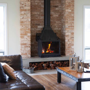 Cheminees Philippe Radiante 700 Single Sided Wood Fireplace