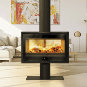 Lacunza Verona 800 and 1000 Pedestal Wood Fireplace